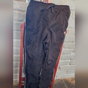 Youth Lined Black Track Pants Joggers XXL